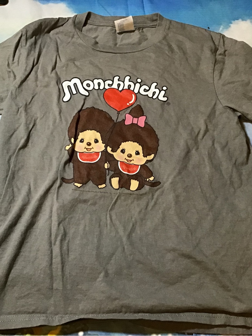 Monchhichi youth t-shirt size medium -preowned